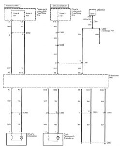 Acura RL - wiring diagram - seat belts (part 2)