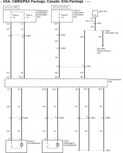 Acura RL - wiring diagram - seat belts (part 2)