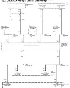 Acura RL - wiring diagram - seat belts (part 3)