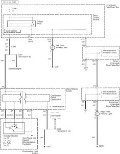 Acura RL - wiring diagram - side marker lamp (part 1)