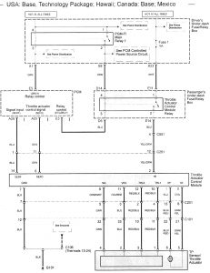 Acura RL - wiring diagram - speed control (part 3)