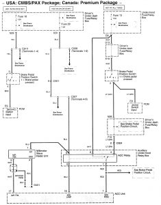 Acura RL - wiring diagram - speed control (part 8)
