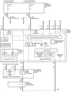 Acura RL - wiring diagram - speed control (part 2)