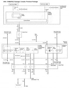 Acura RL - wiring diagram - speed controls (part 1)