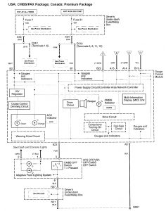 Acura RL - wiring diagram - speed controls (part 2)