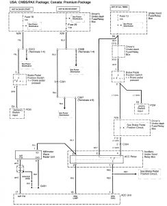 Acura RL - wiring diagram - speed controls (part 4)