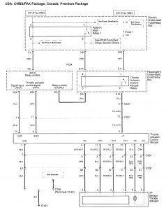 Acura RL - wiring diagram - speed controls (part 6)