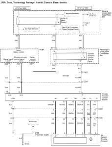 Acura RL - wiring diagram - speed controls (part 3)
