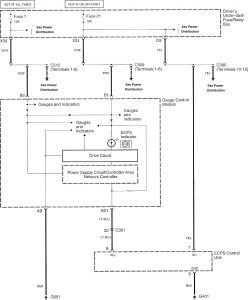 Acura RL - wiring diagram - steering controls (part 1)
