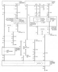 Acura RL - wiring diagram - sun roof (part 2)