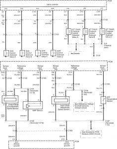 Acura RL - wiring diagram - transmission controls (part 2)