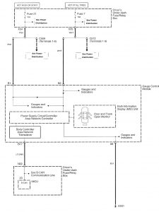 Acura RL - wiring diagram - warning indicators (part 14)