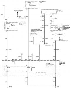 Acura RL - wiring diagram - warning indicators (part 2)