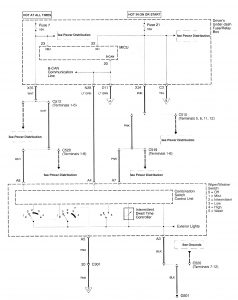 Acura RL - wiring diagram - wiper/washer (part 1)