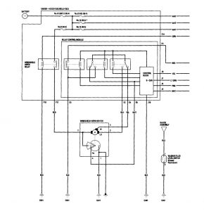 Acura RL - wiring diagram - wiper/washer (part 1)