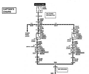 Ford F53 - wiring diagrams - power lumbar (part 1)