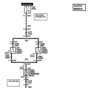 Ford F53 - wiring diagrams - power lumbar (part 2)