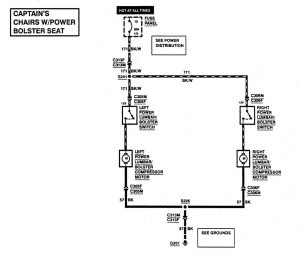 Ford F53 - wiring diagrams - power lumbar (part 3)