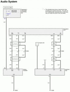 Acura RL - wiring diagram - audio (part 3)