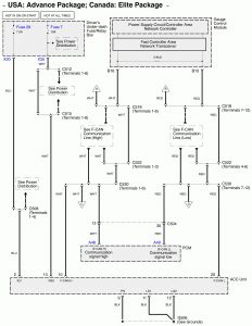 Acura RL - wiring diagram - collision mitigation brake system (part 2)