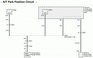 Acura RL - wiring diagram - connector (part 1)