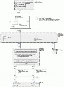 Acura RL - wiring diagram - HVAC controls (part 6)