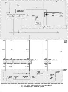 Acura RL - wiring diagram - instrumentation (part 7)