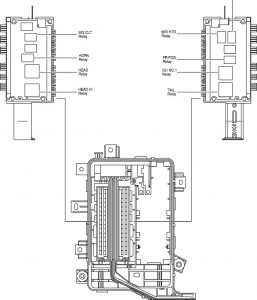 Toyota Land Cruiser - wiring diagram - fuse box diagram - engine compartment (left) (part 2)