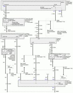 Acura RL - wiring diagram - door ajar warning (part 2)