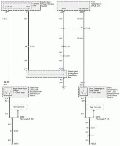 Acura RL - wiring diagram - door ajar warning (part 3)