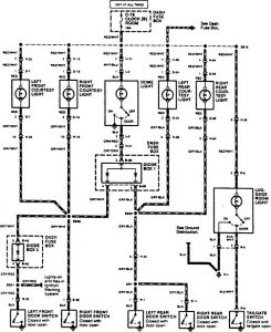Acura SLX - wiring diagram - courtesy lamp