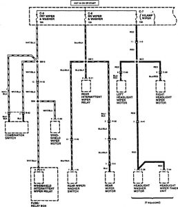 Acura SLX - wiring diagram - fuse box (part 3)