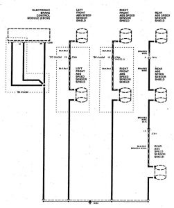 Acura SLX - wiring diagram - ground distribution (part 3)