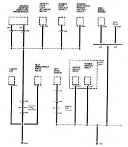 Acura SLX - wiring diagram - ground distribution (part 9)