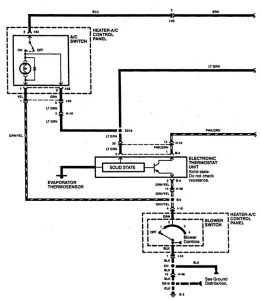 Acura SLX - wiring diagram - HVAC controls (part 1)