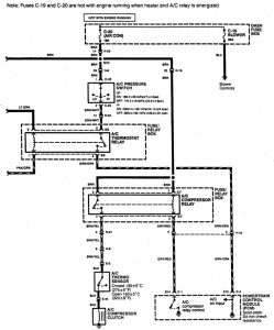 Acura SLX - wiring diagram - HVAC controls (part 2)