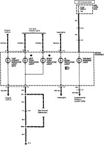 Acura SLX - wiring diagram - indicato -lamps (part 3)