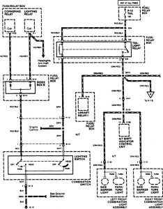 Acura SLX - wiring diagram - light switch (part 1)