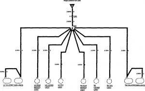 Acura SLX - wiring diagram - light switch (part 2)