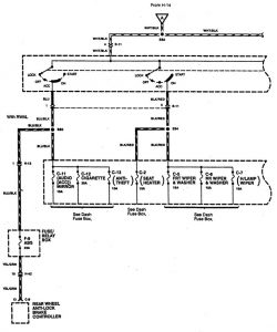 Acura SLX - wiring diagram - power distribution (part 3)