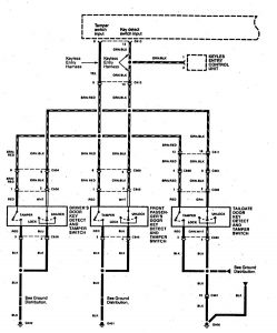 Acura SLX - wiring diagram - security/anit-theft (part 3)