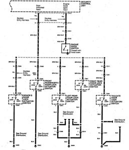 Acura SLX - wiring diagram - security/anit-theft (part 4)