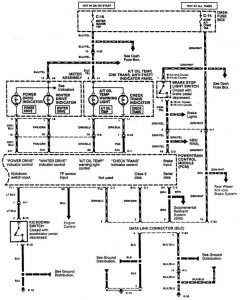 Acura SLX - wiring diagram - transmission control (part 2)