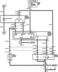 Acura SLX - wiring diagram - wiper/washer