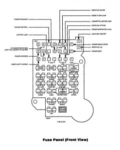 Chevrolet Astro - wiring diagram - fuse box