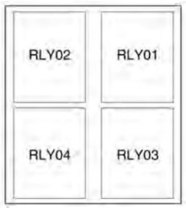 Chevrolet Trax - wiring diagram - fuse box - engine compartment (auxiliary box)