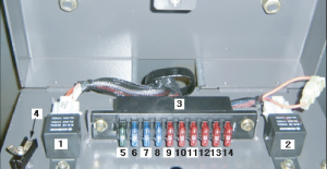 Yuchai Minitractor -  DL165H - fuse box