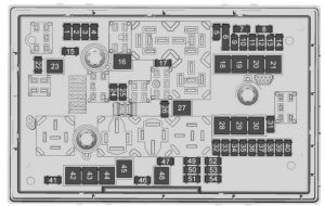 Buick Cascada - wiring diagram - fuse box diagram - engine compartment