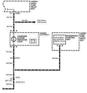 Acura CL - wiring diagram - charging system (part 2)