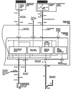 Acura CL - wiring diagram - driver information center/message center (part 2)